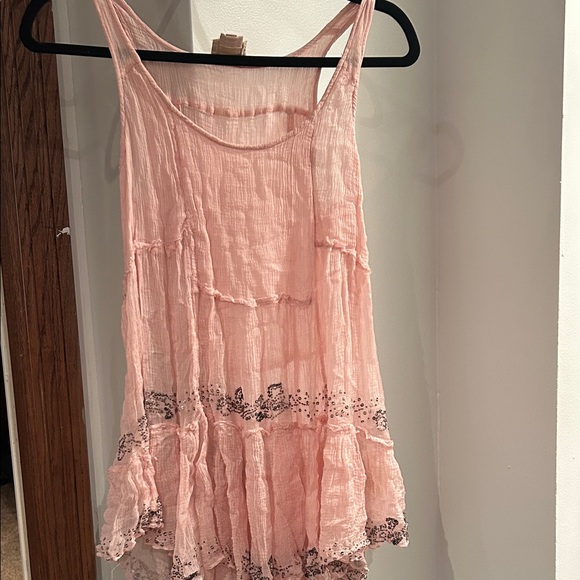 Pink Sleeveless Ruffle Dress - Picture 1 of 1